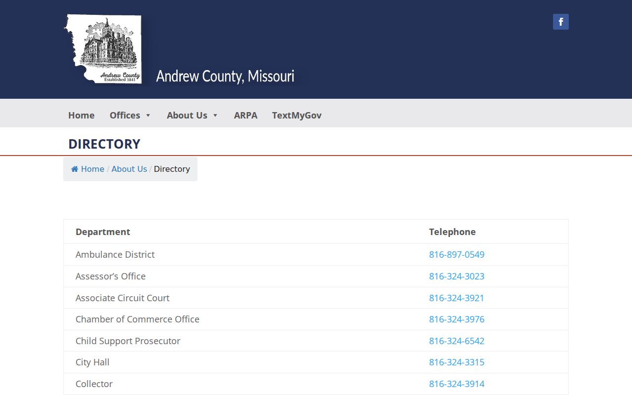 Savannah court docket Andrew County directory context